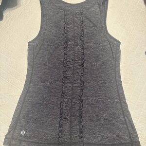 lululemon athletica ~ Heathered Black Tank Top - Women’s 2